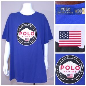POLO RALPH LAUREN T-Shirt 3XLT ALPINE RACING Graphic Tee XXXL 3XL BIG & TALL RL